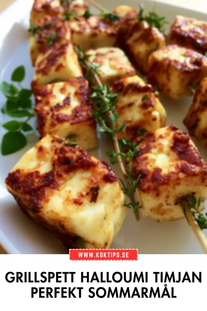 Grillspett Halloumi med Timjan: Det Godaste Sommarreceptet du Testar i År