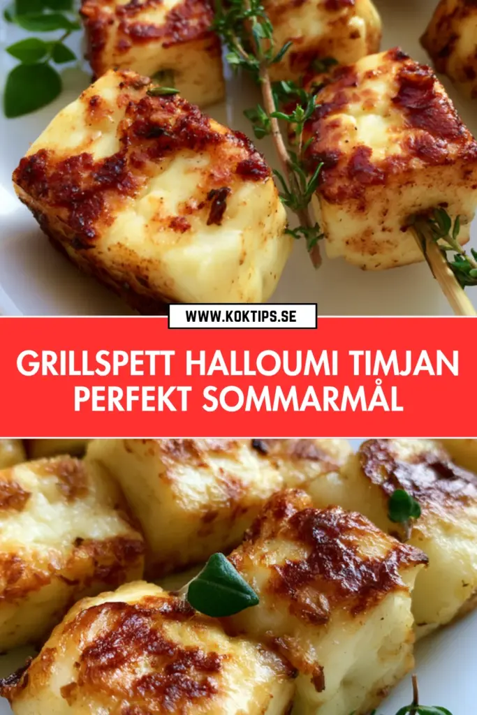 Grillspett Halloumi med Timjan: Det Godaste Sommarreceptet du Testar i År