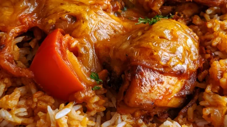 Jollof ris kyckling hemma: det bästa receptet du kommer laga i år