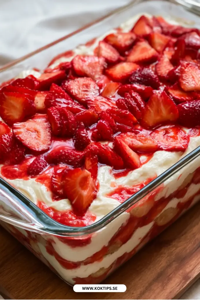 Krämig jordgubbstiramisu på bara 10 minuter: enkelt recept utan ugn