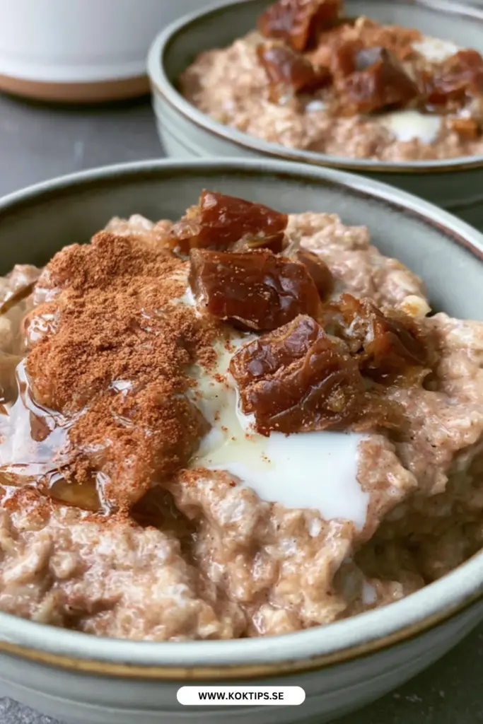 Kanelgröt med dadlar: det enklaste och godaste frukostereceptet
