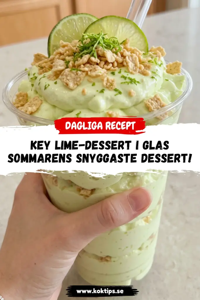 Key lime-dessert i glas: sommarens snyggaste dessert!