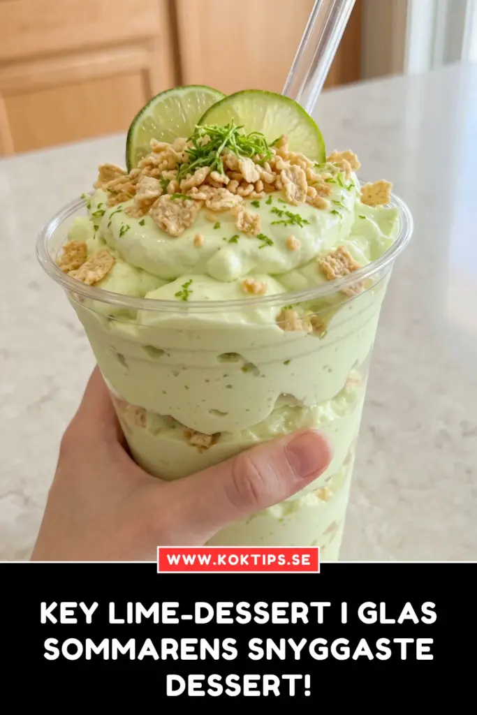Key lime-dessert i glas: sommarens snyggaste dessert!