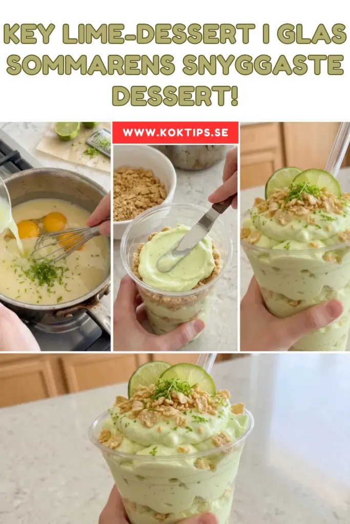 Key lime-dessert i glas: sommarens snyggaste dessert!
