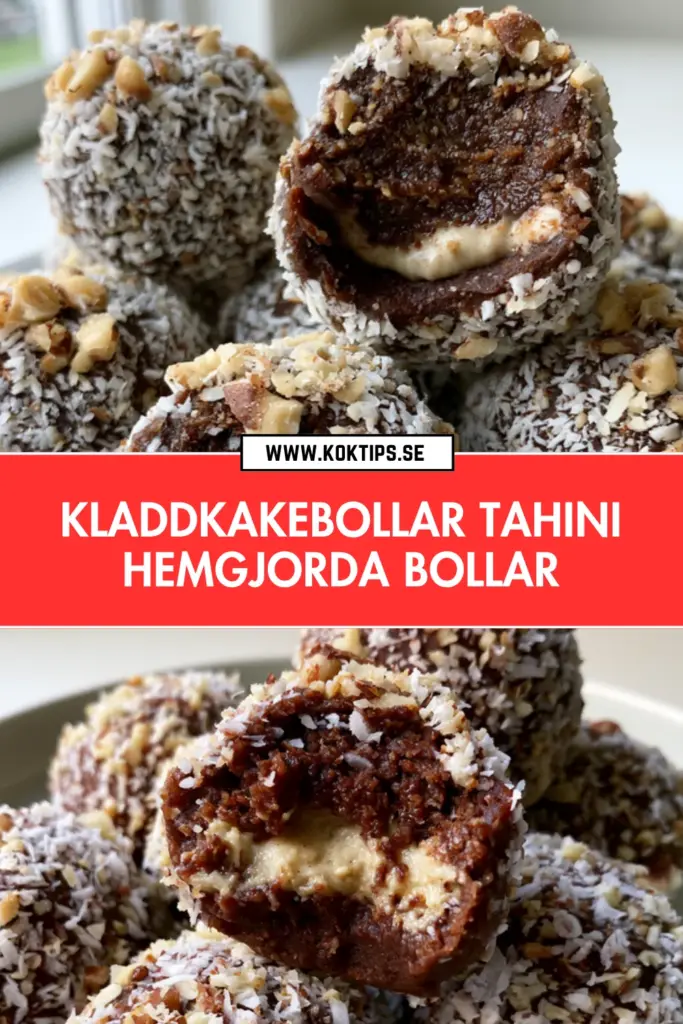 Hemgjorda kladdkakebollar med tahini: ett snabbt recept du måste prova