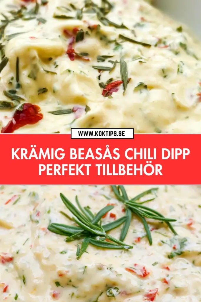 Krämig beasås med chilidipp: enkelt recept med stor smak