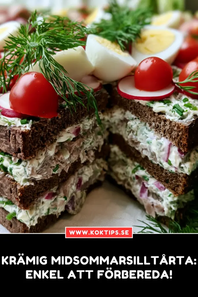 Krämig Midsommarsilltårta: Enkel att förbereda!