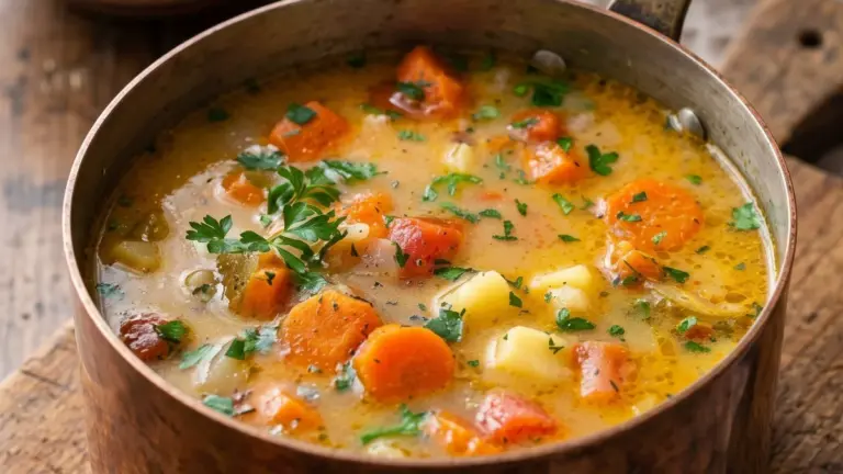 Krämig Rotfruktssoppa med potatis & morot twist