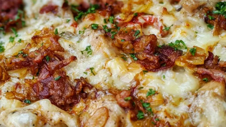 Kycklinggratäng med bacon och grädde: enkel, krämig och oemotståndlig