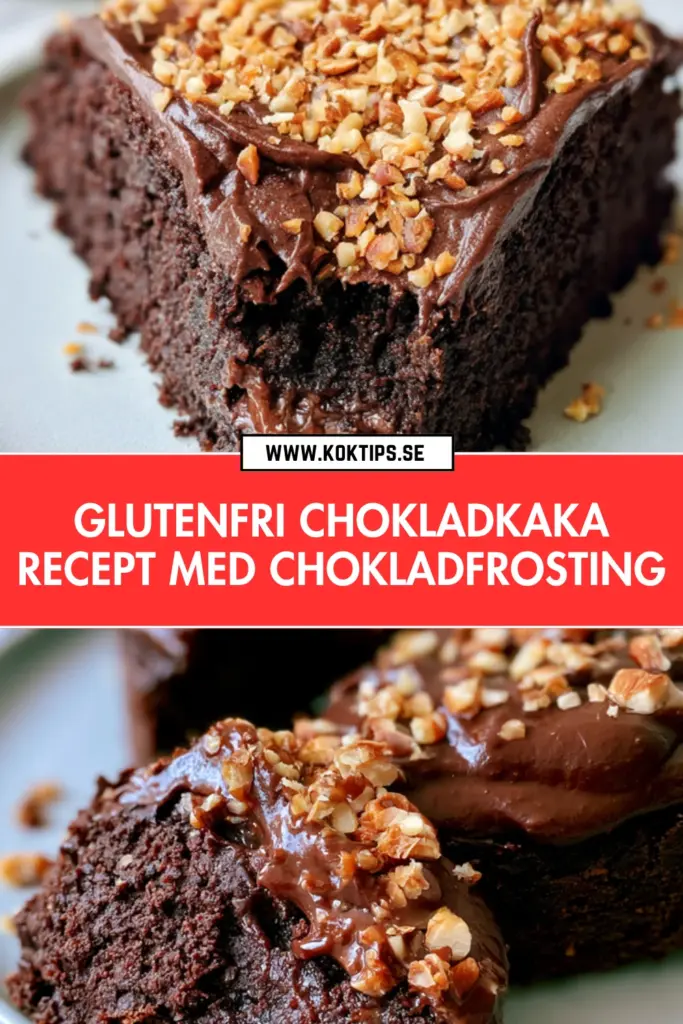 Saftig glutenfri chokladkaka med chokladfrosting som alltid lyckas