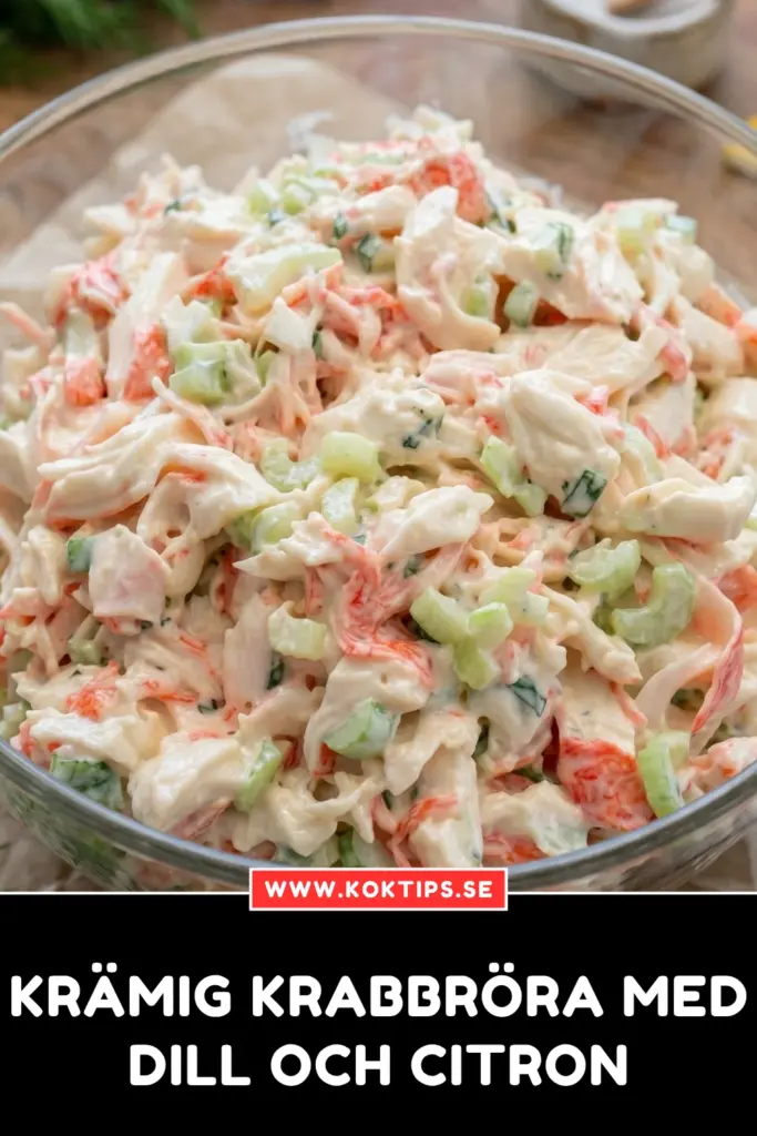 Krämig krabbröra med dill och citron