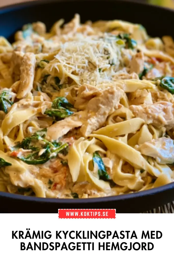 Krämig kycklingpasta med hemgjord bandspagetti: det bästa receptet för vardagen