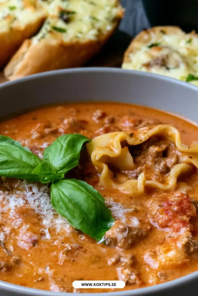 Krämig lasagnesoppa: det bästa receptet för en enkel vardag