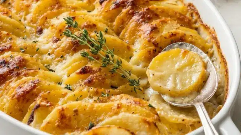 Krämig potatisgratäng med ost: Enkelt & lyxigt
