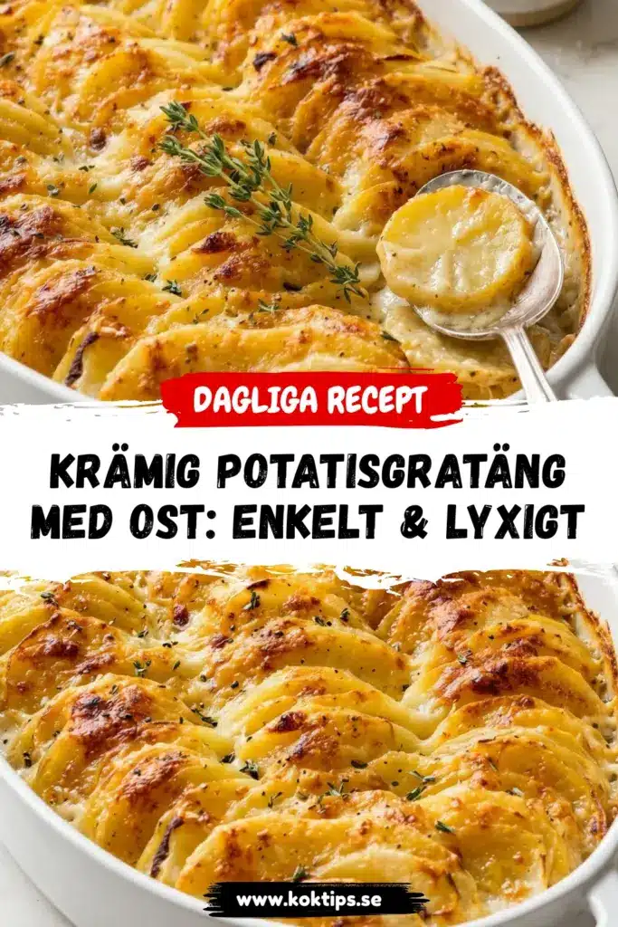 Krämig potatisgratäng med ost: Enkelt & lyxigt