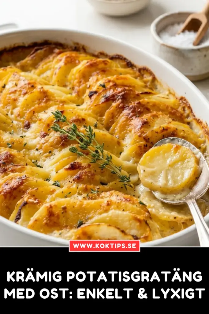 Krämig potatisgratäng med ost: Enkelt & lyxigt