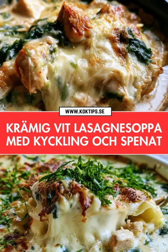 Krämig vit lasagnesoppa: en klassisk snabb rätt som hela familjen älskar