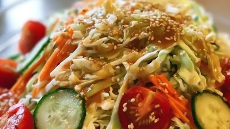 Asiatisk kålsallad: det klassiska receptet med en sesamdressing du aldrig glömmer