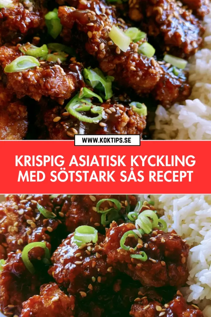 Krispig asiatisk kyckling med sötstark sås: snabbt recept som alltid lyckas