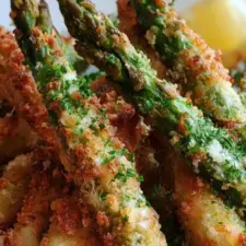 Panerad sparris recept med Västerbottensost