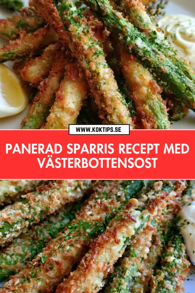 Panerad sparris med Västerbottensost: det krispiga receptet du inte kan missa