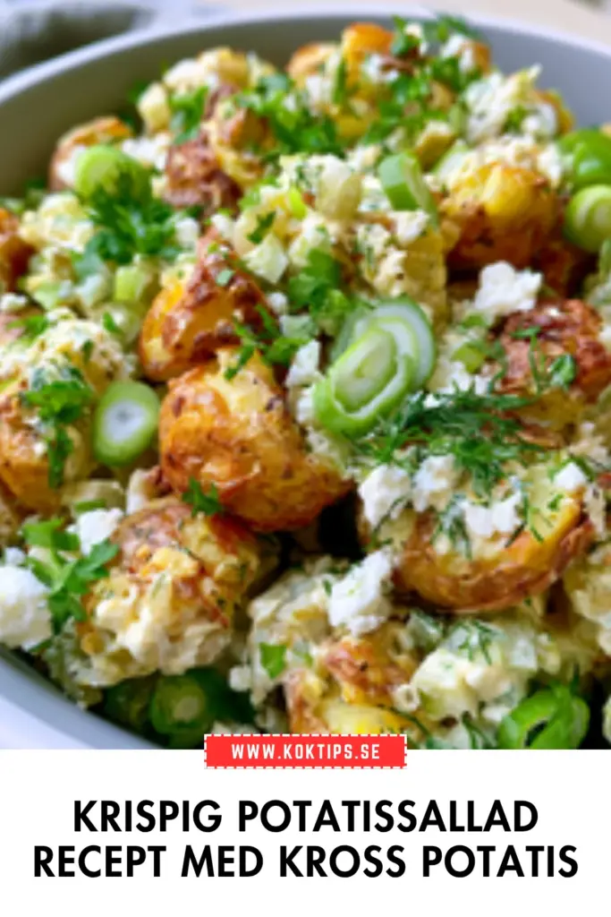 Krispig potatissallad med kross potatis: ett recept du kommer göra om och om igen