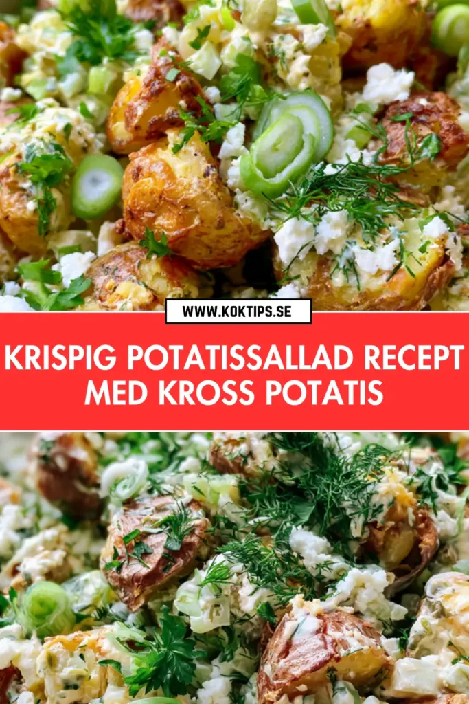 Krispig potatissallad med kross potatis: ett recept du kommer göra om och om igen