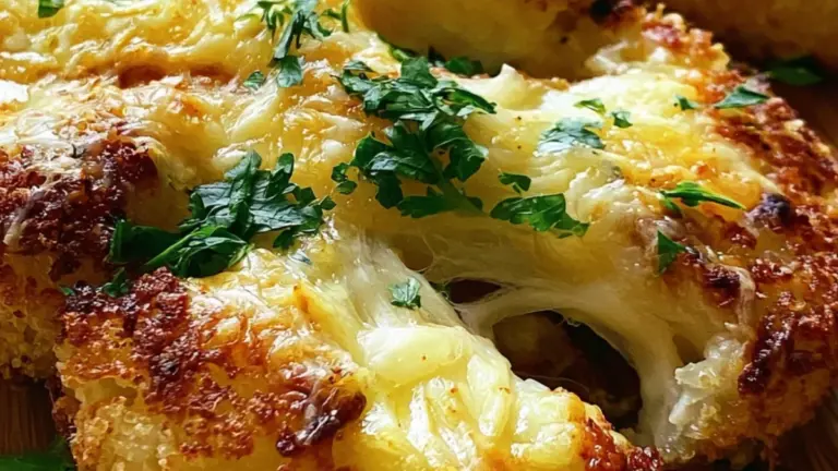 Krispiga ugnsrostade blomkålsbiffar: enkelt recept med parmesan och vitlök