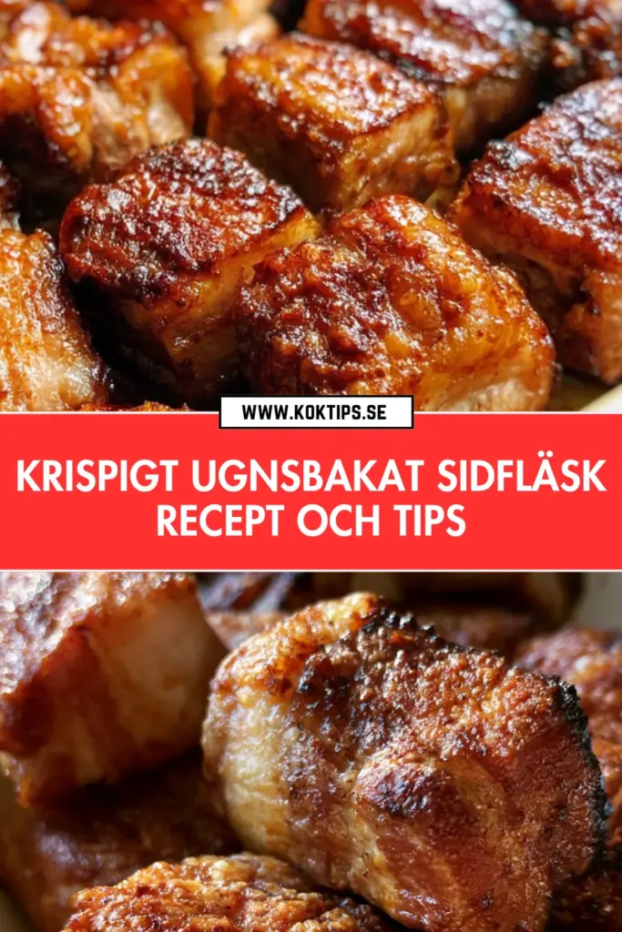 Krispigt ugnsbakat sidfläsk hemma: klassiskt recept med oemotståndlig knaprig yta