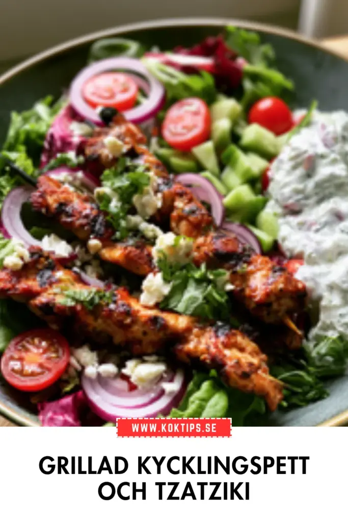 Kycklingspett med tzatziki: enkel och smakrik klassiker för grillen