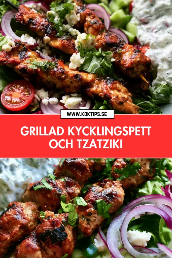 Kycklingspett med tzatziki: enkel och smakrik klassiker för grillen