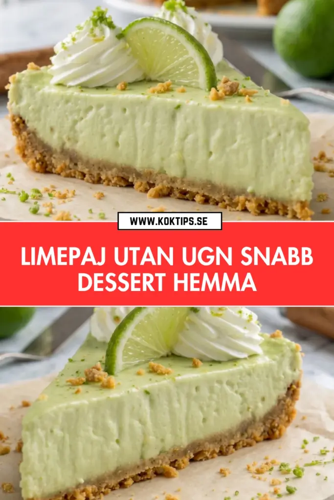 Krämig och frisk limepaj utan ugn: det bästa no