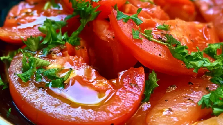 Marinerad tomatsallad på bästa sättet: ett enkelt och smakfullt sommarrecept