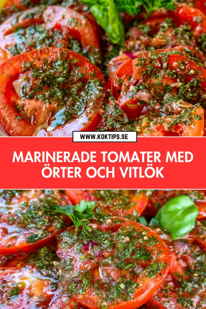 Hemlagade marinerade tomater som smakar sommar hela året