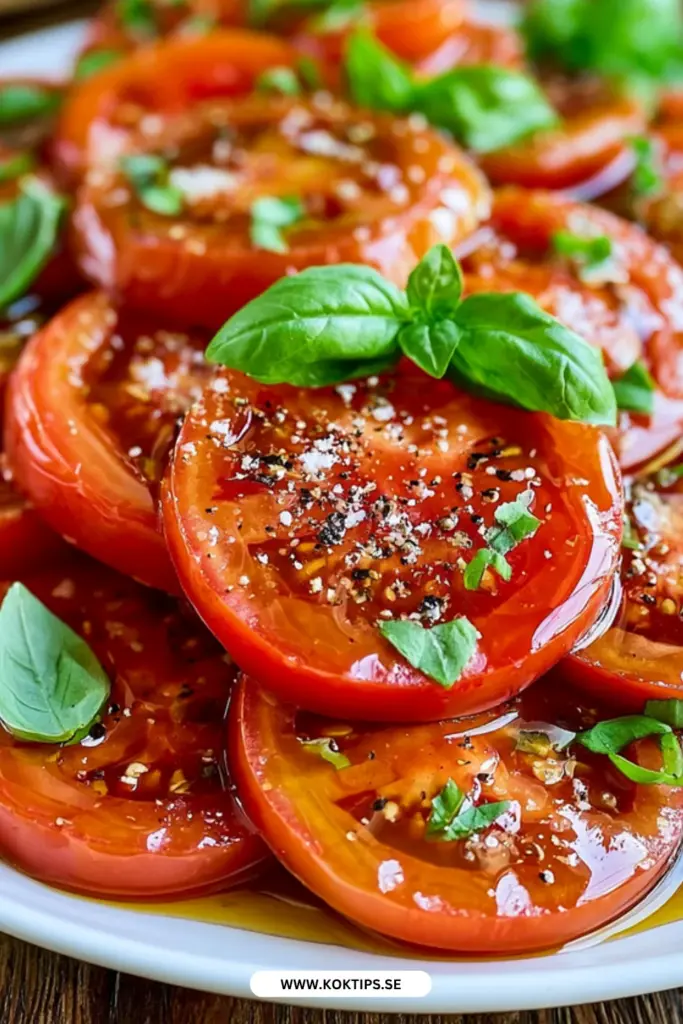 Marinerade tomater: det enklaste och godaste sommarreceptet