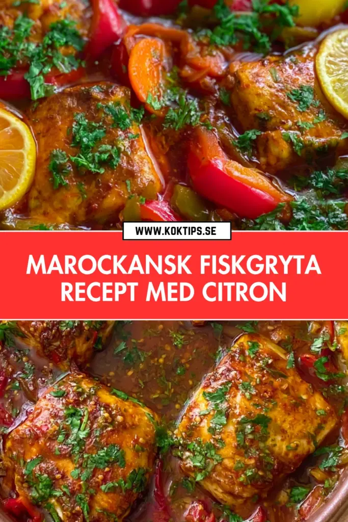 Enkel marockansk fiskgryta med smak av sol och kryddor