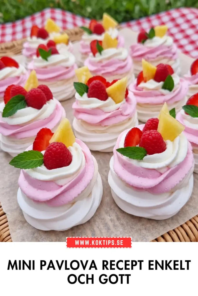 Krispig och krämig mini pavlova: enkelt recept som alltid imponerar