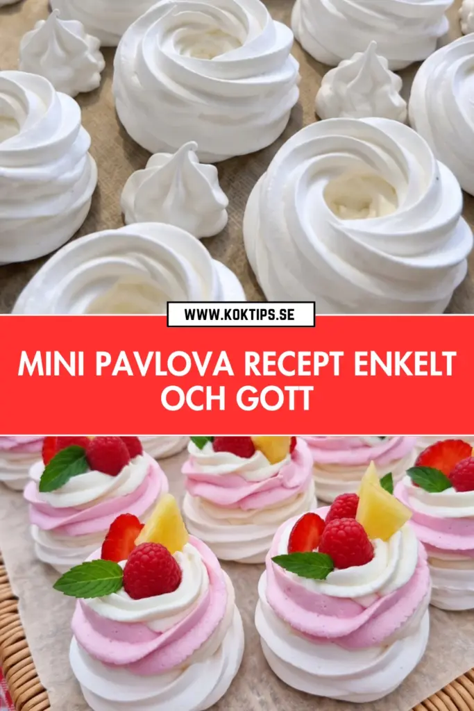 Krispig och krämig mini pavlova: enkelt recept som alltid imponerar