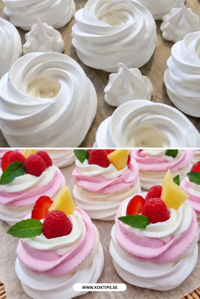 Krispig och krämig mini pavlova: enkelt recept som alltid imponerar