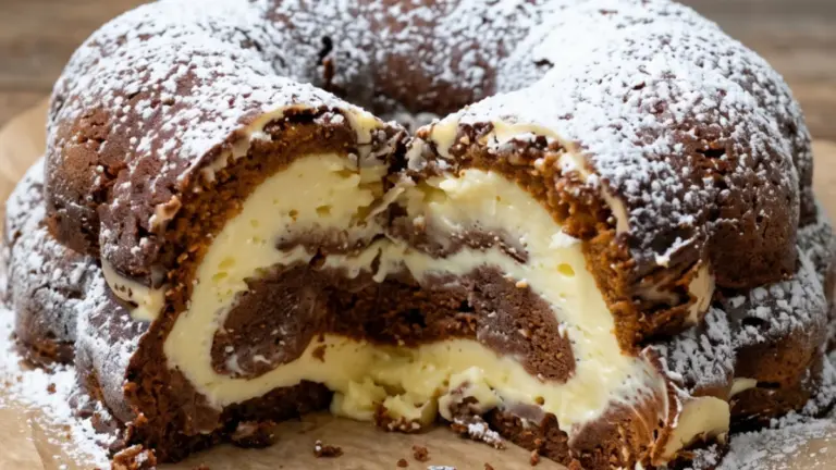 Mjuk chokladkaka med färskostfyllning