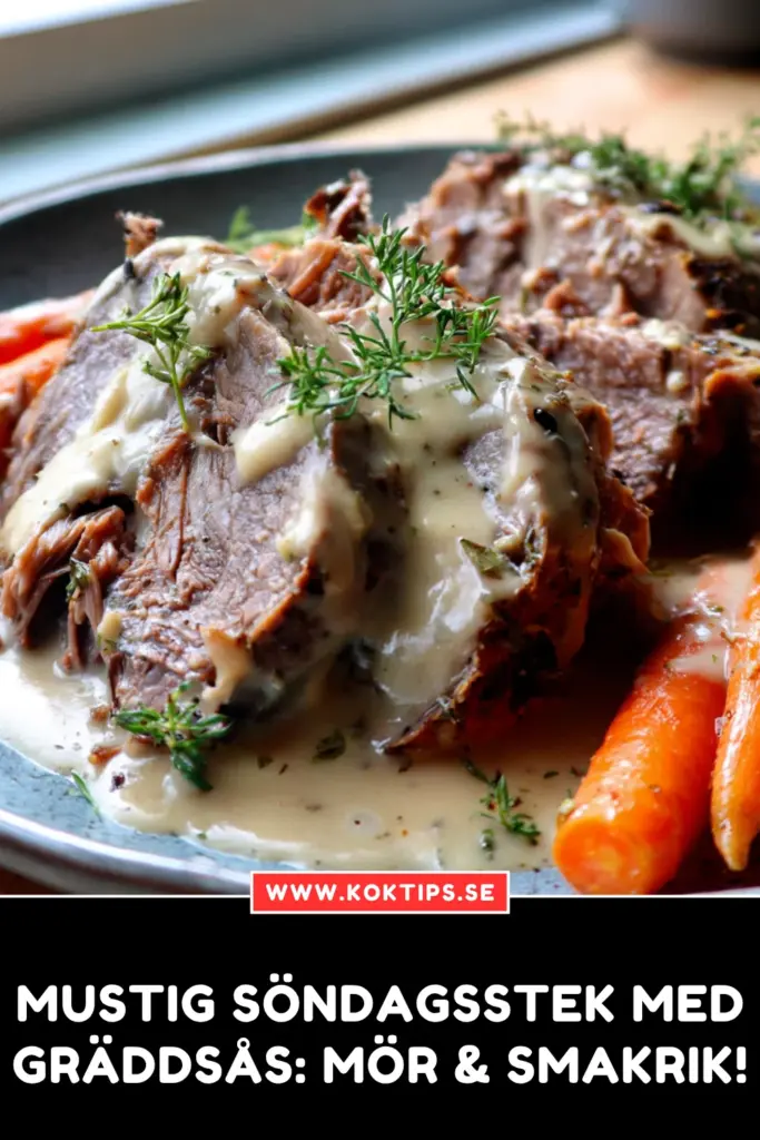 Mustig söndagsstek med gräddsås – mör & smakrik!