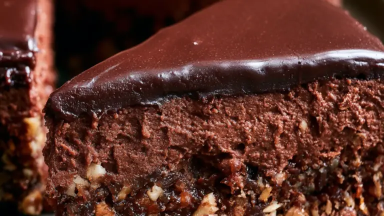 Enkel No bake chokladkaka med nötter