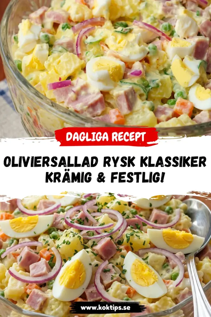 Oliviersallad rysk klassiker: krämig & festlig!