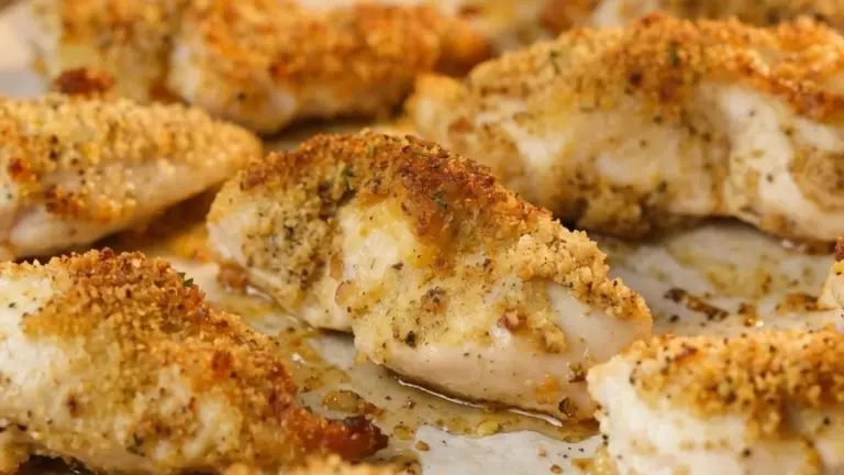 Panerad Kyckling med Vitlök och Parmesan i Ugn
