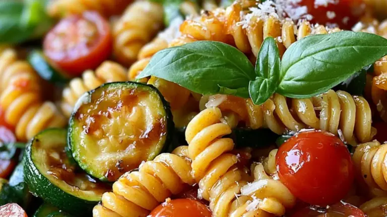 Pasta med zucchini och körsbärstomater: det godaste sommarreceptet du lagar i kväll