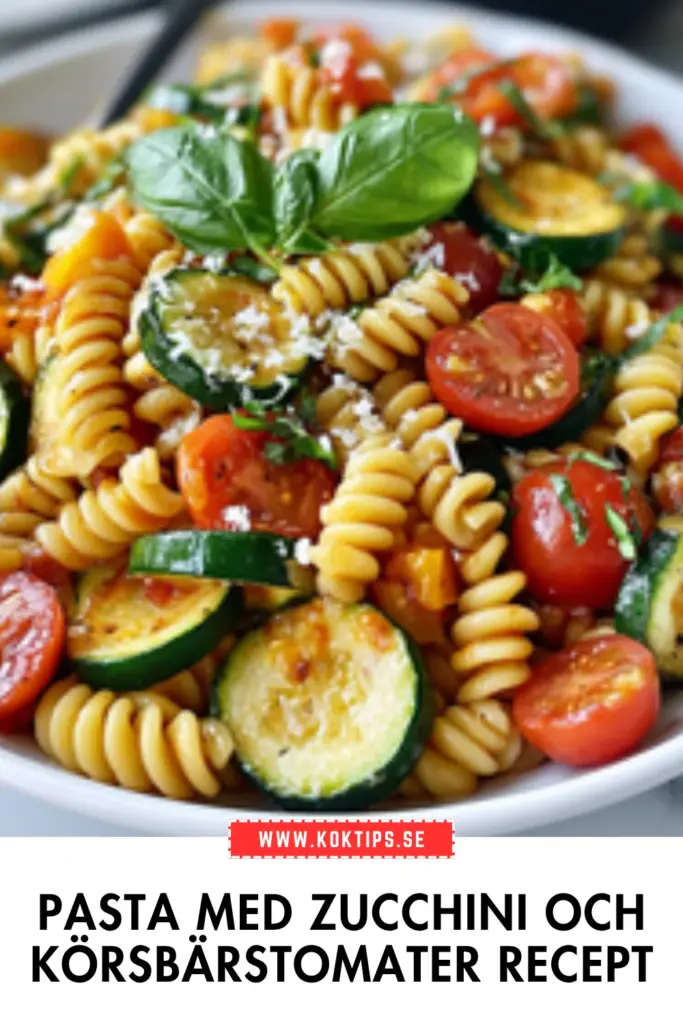 Pasta med zucchini och körsbärstomater: det godaste sommarreceptet du lagar i kväll