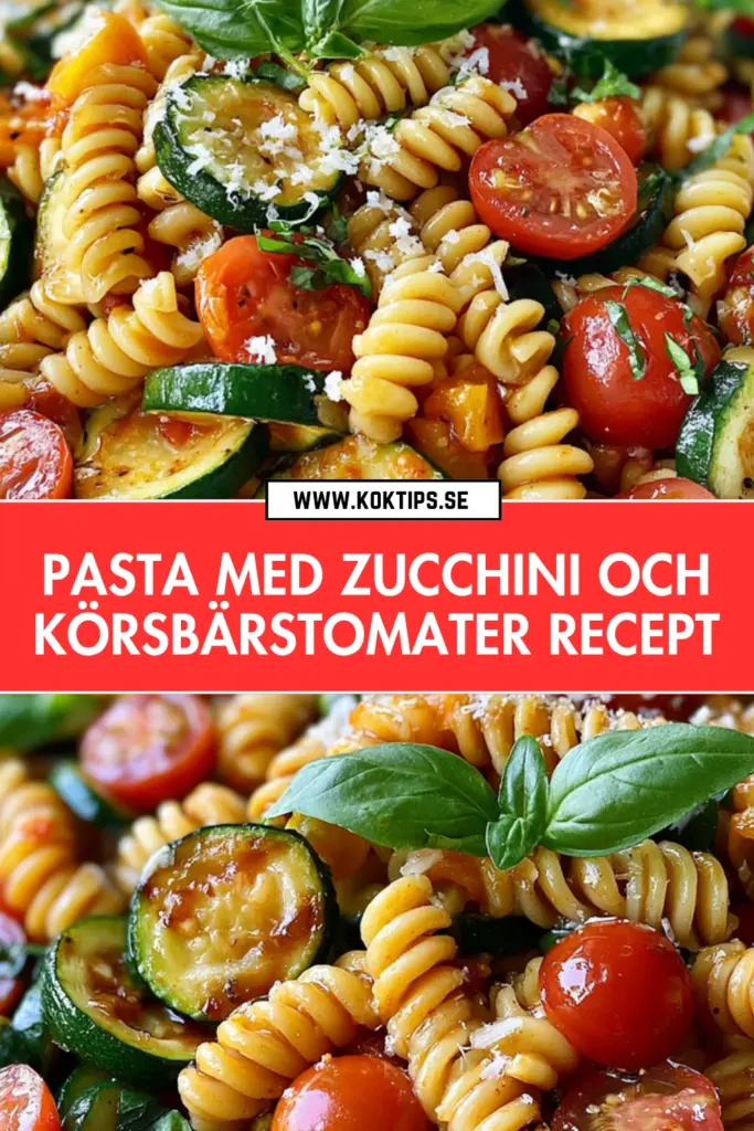 Pasta med zucchini och körsbärstomater: det godaste sommarreceptet du lagar i kväll