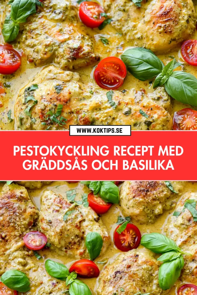 Enkel pestokyckling: det bästa hemlagade receptet med basilika och grädde