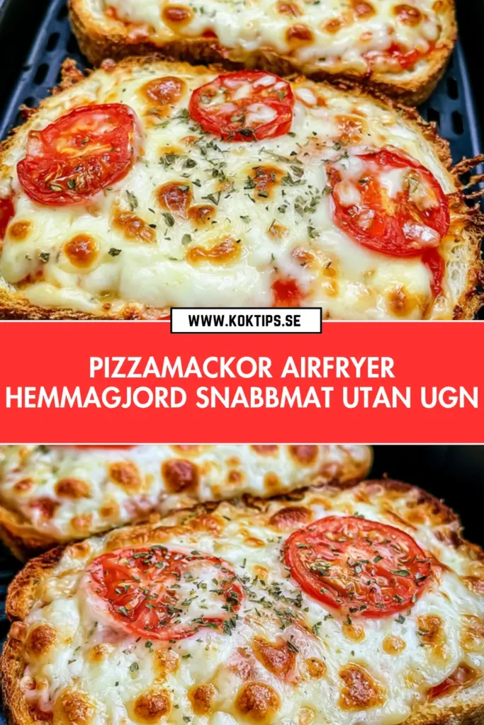Pizzamackor i airfryer: det godaste hemlagade receptet på bara minuter
