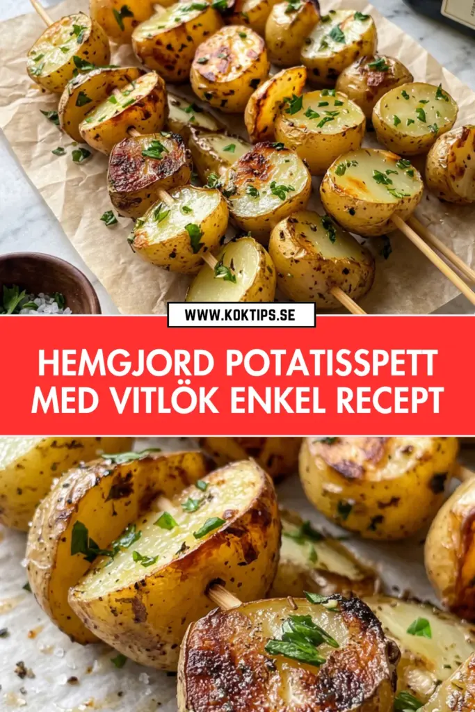 Hemgjorda potatisspett med vitlök: det enklaste receptet du kommer göra i sommar